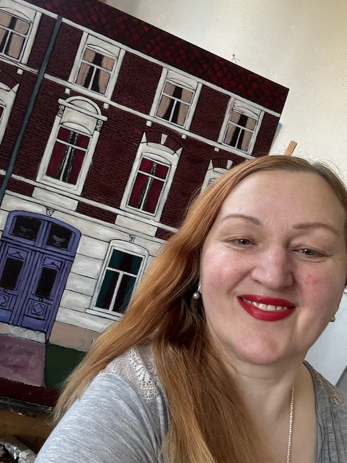 Портрет митця Наталя Бартків, який працює у стилі painting (Lviv, Україна)