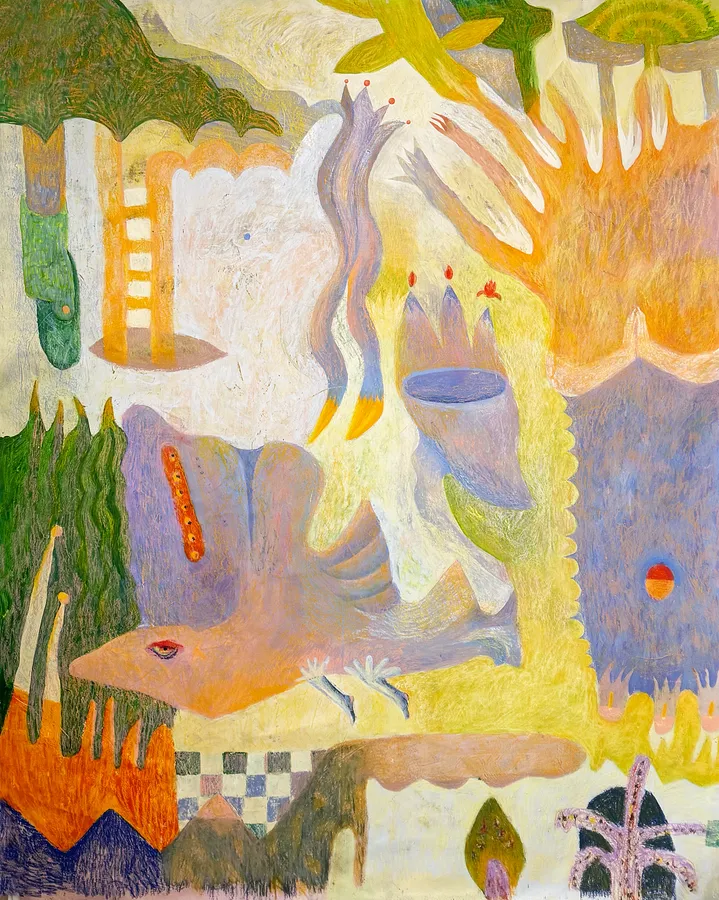 Image of На перетині світіhв by Yulianna Verba, size: 200*160 см , made of акрил на полотні, олійна пастель, Живопис medium, from Львів, priced at $3500 (≈ 156,909 грн)
