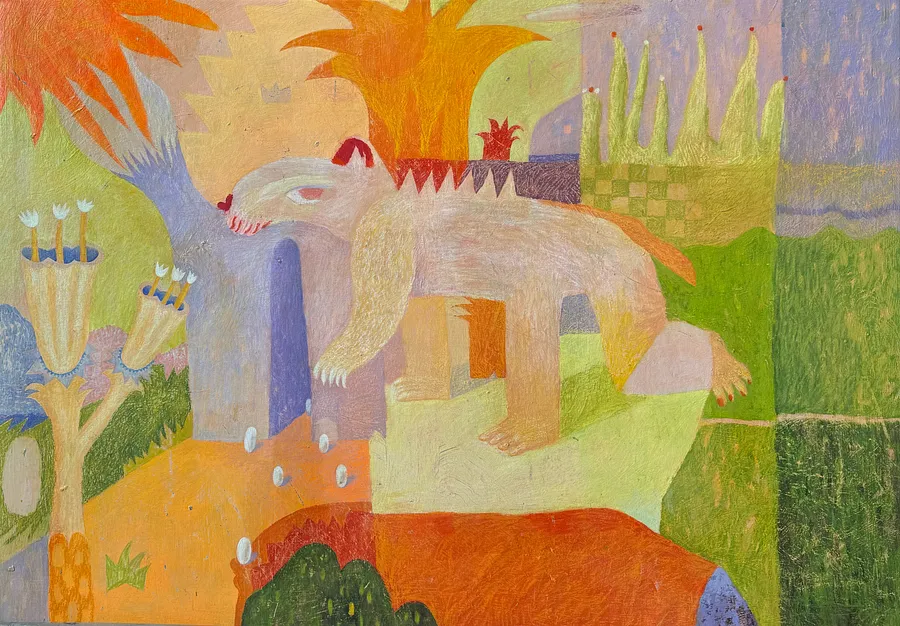 Image of Пошук Скарбів by Yulianna Verba, size: 110*140, made of акрил на полотні олійна пастель, Живопис medium, from Львів
