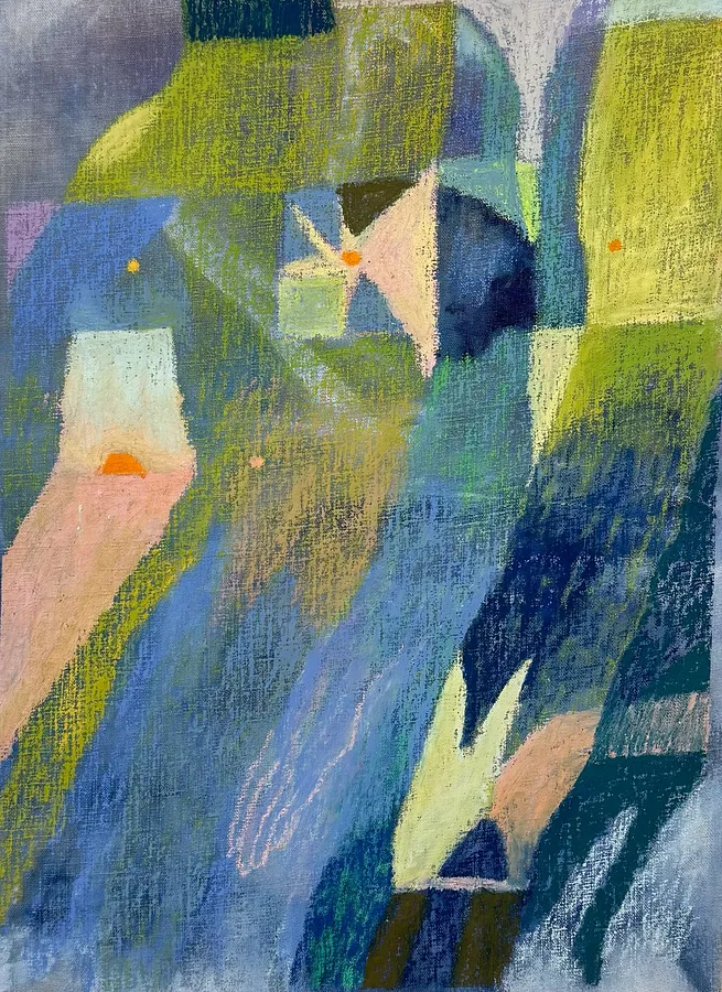Image of Фрагменти Cебе by Yulianna Verba, size: 40*60, Живопис medium, part of the Практика Присутності series, priced at $500