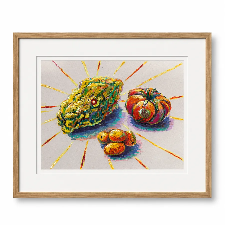 Imagen de Italian fruit de Pavlo Melnyk, tamaño: 30х20 см, hecho de Масляна пастель, папір, лак, medio Графіка, de Manevychi, parte de la serie Пастель ніжна, con un precio de $150 (≈ 6,780 грн)