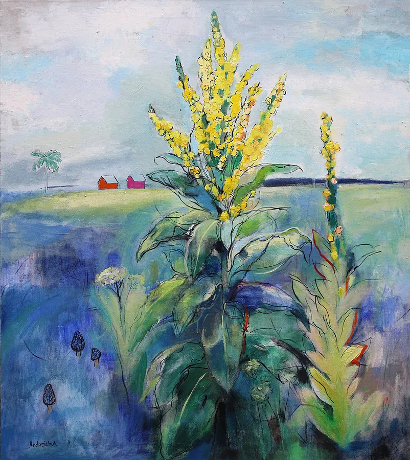 Immagine di Verbascum di Artem Andreichuk, dimensioni: 115 × 130 cm, materiali: Canvas, medium: Painting, prezzo: $2260