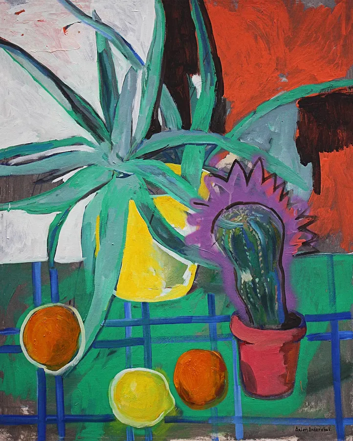 Obraz Cactus autorstwa Artem Andreichuk, rozmiar: 80 × 100 cm, wykonany z Canvas, medium Painting, cena: $1950