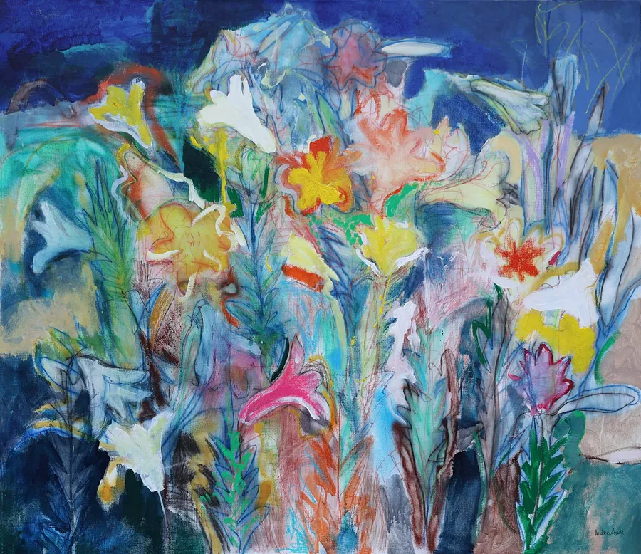 Imagen de Wild Garden de Artem Andreichuk, tamaño: 150 × 130 cm, hecho de Canvas, medio Painting, con un precio de $4580