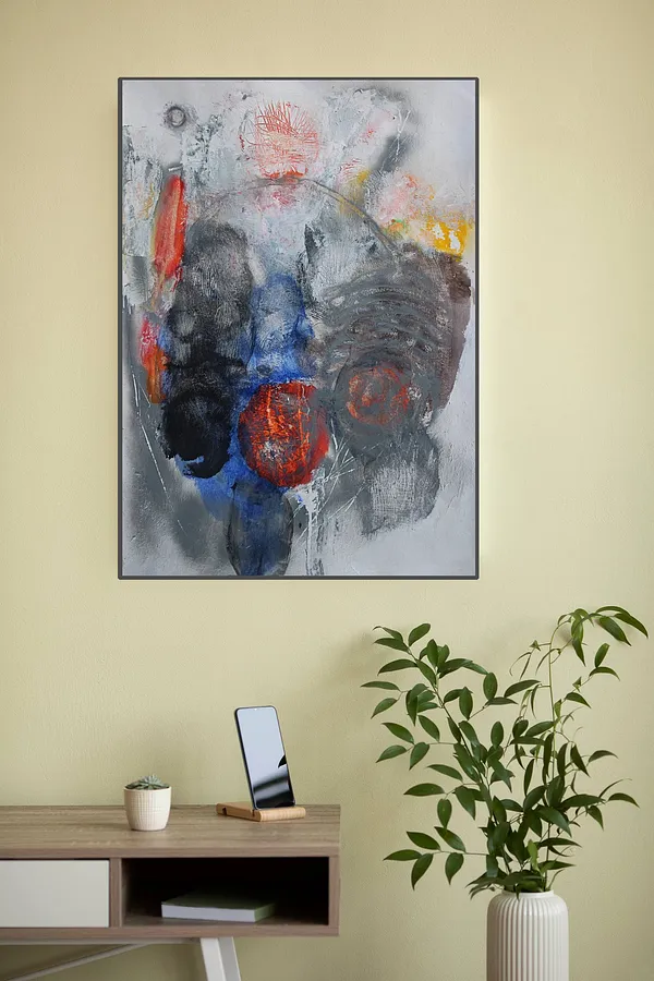 Imagen de Chaos and Creation series composition №1 de Artem Andreichuk, tamaño: 61 × 86 cm, hecho de Paper, medio Painting, con un precio de $959