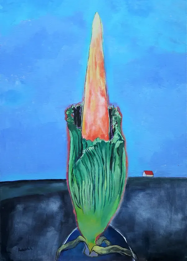 Imagen de Amorphophallus Titanum 2 - Subjektiv.art de Artem Andreichuk, hecho de oil on canvas, medio Painting