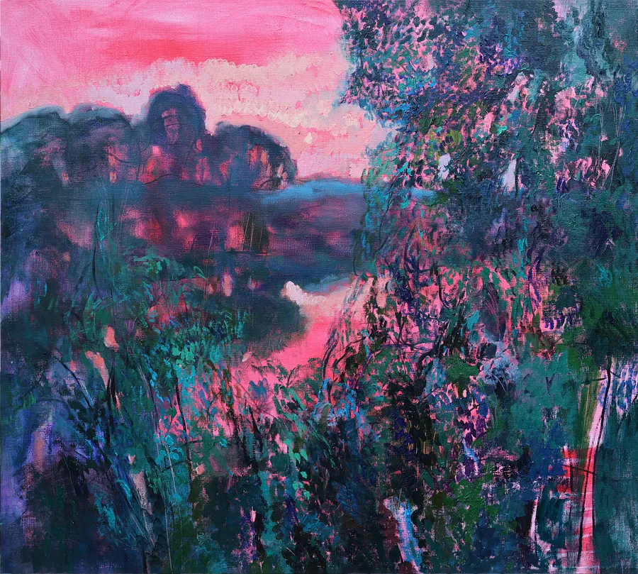 Imagen de Landscape. Twirling time de Artem Andreichuk, tamaño: 90 × 100 cm, hecho de oil on canvas, medio Painting