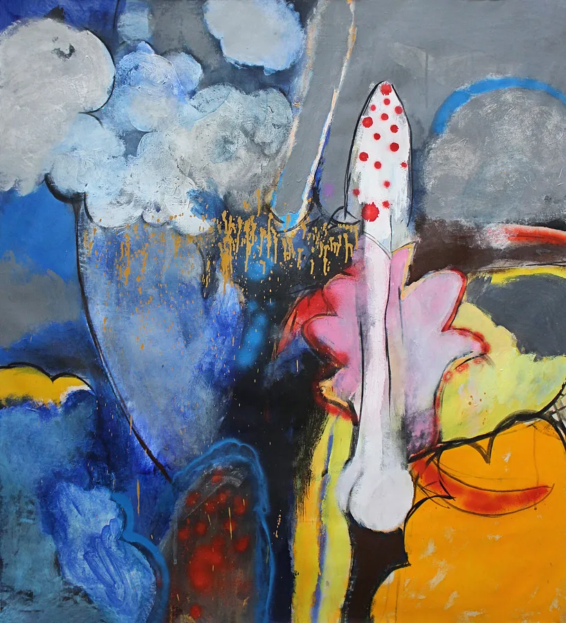 Imagen de Series Clouds 4 de Artem Andreichuk, tamaño: 110 × 100 cm, hecho de acrylic on canvas, medio Painting