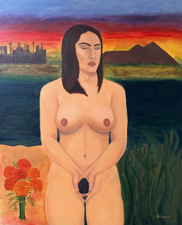 Image de Дім. 2014 par Дарʼя Бутряшкіна , taille : 100х80 см, fabriqué avec Полотно, олія, médium Живопис, au prix de $500 (≈ 22 517 грн)