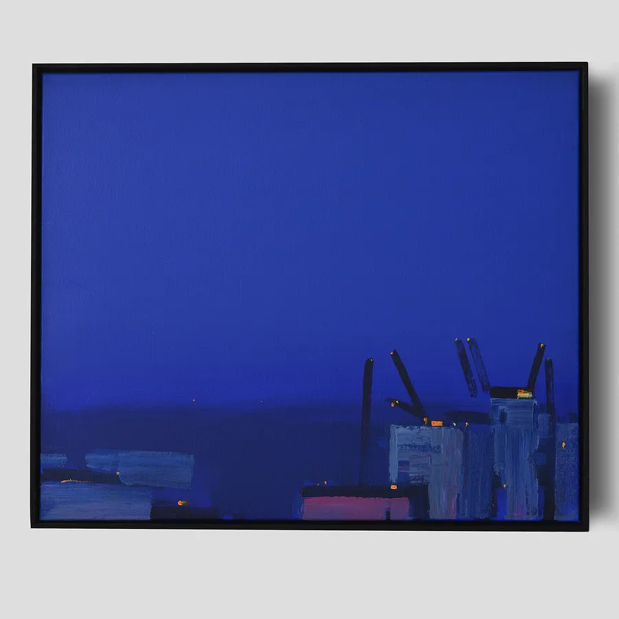 Immagine di Port at night. Odesa di Igor Nekraga, dimensioni: 50x60, materiali: Acrylic on canvas, medium: Pittura, città: Kyiv, serie: Acrylics, prezzo: $500