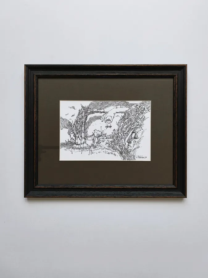 Imagen de Архітектор Карпат de Oleksandr Makohon, tamaño: 36 х 30, hecho de чорнило, папір | ink, paper, medio Obra gráfica, de Львыв, Україна | Lviv, Ukraine, con un precio de $100 (≈ 4,483 грн)