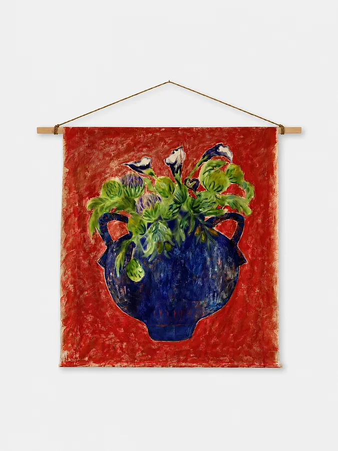 Obraz Blue Amphora autorstwa Anna Shkinder, rozmiar: 120х150 cm, wykonany z Acrylic on raw canvas, medium Vessels, z Lutsk, część serii Vessels, cena: $300