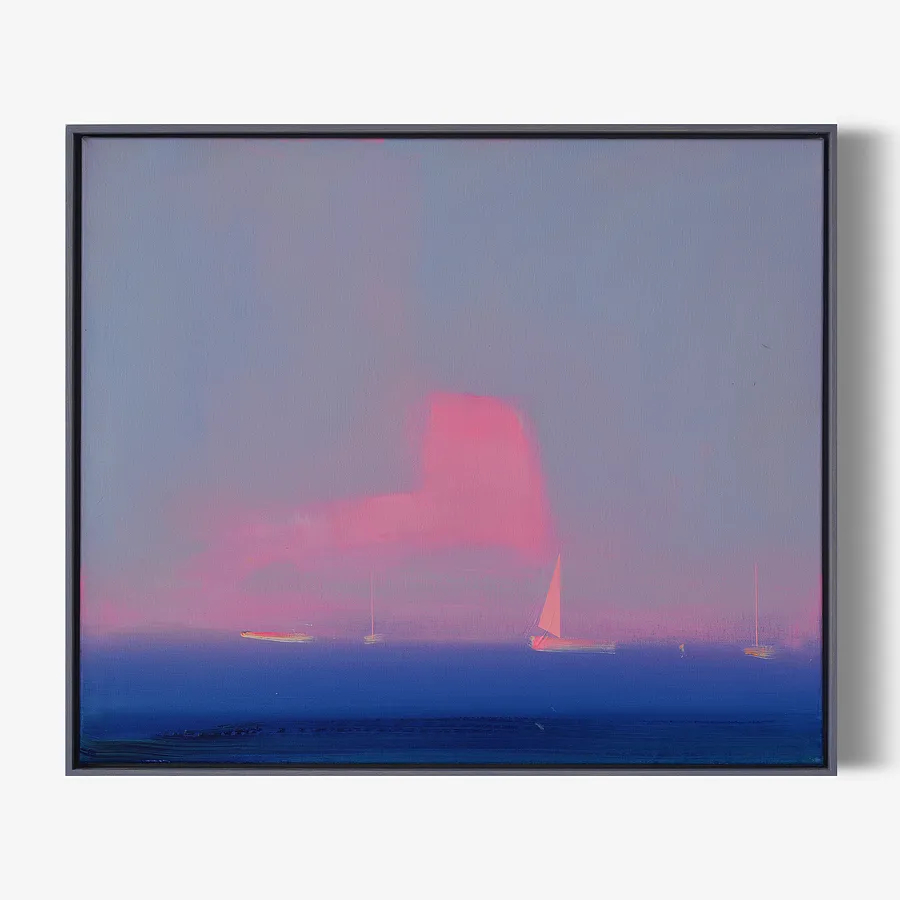 Immagine di Sail at Twilight di Igor Nekraga, dimensioni: 50x60, materiali: Acrylic on canvas, medium: Pittura, città: Kyiv, serie: Acrylics, prezzo: $500