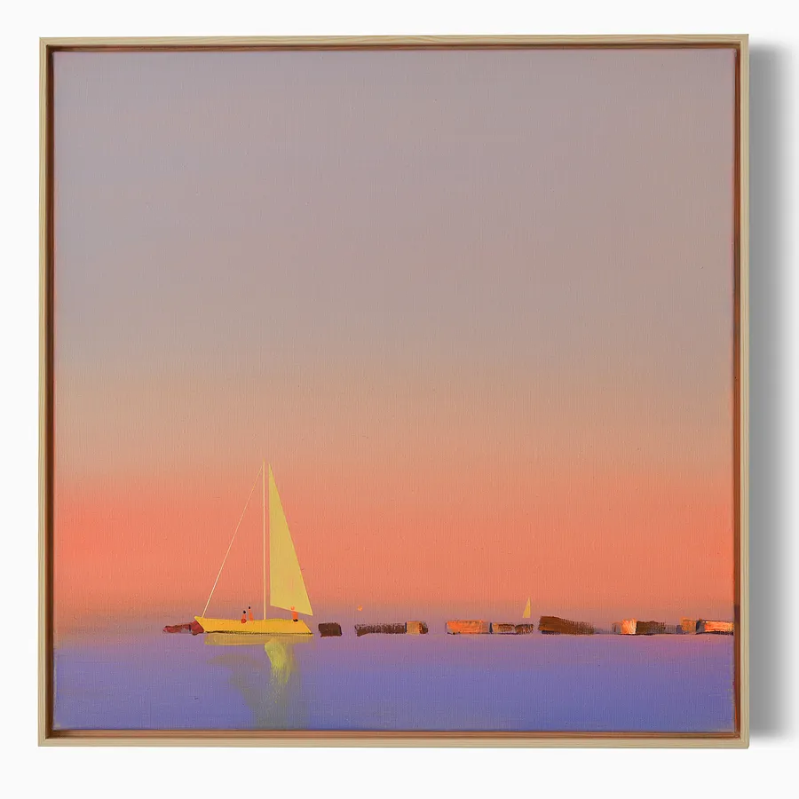 Immagine di Calm harbor di Igor Nekraga, dimensioni: 50x50, materiali: Acrylic on canvas, medium: Pittura, città: Ukraine, serie: Acrylics, prezzo: $500