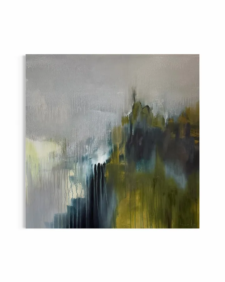 Image of After the rain  by Aliona Koroliova, size: 90x90, made of mixed media on canvas, Painting medium, from Kyiv, part of the Where it is quiet  series, priced at €900 (≈ 46,574 грн)