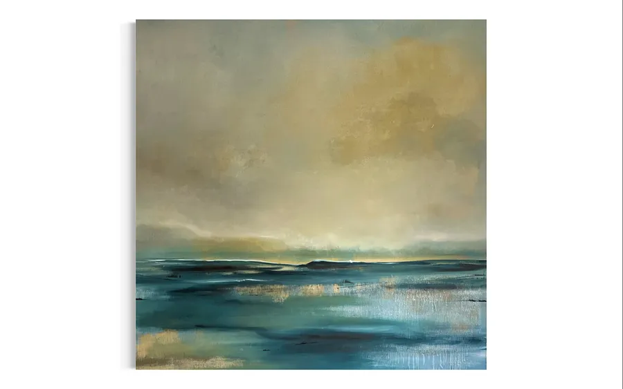 Image of Where it is quiet No.2 by Aliona Koroliova, size: 90x90, made of mixed media on canvas , Painting medium, from Kyiv, part of the Where it is quiet  series, priced at €900 (≈ 46,574 грн)
