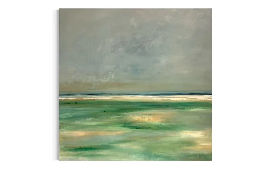 Image of Where it is quiet No.5 by Aliona Koroliova, size: 90x90, made of canvas/acrylic/oil, Painting medium, from Kyiv, part of the Where it is quiet  series, priced at €900 (≈ 46,574 грн)
