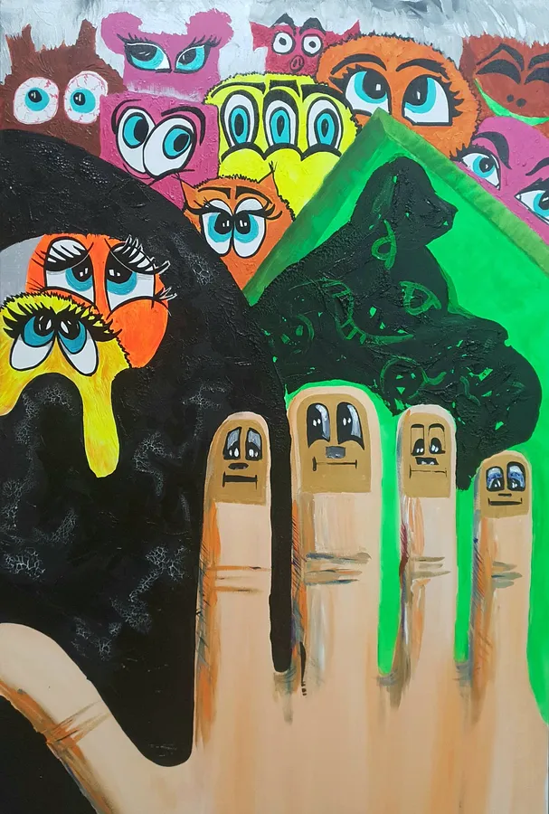 Image de Self-portrait: I am not me, I am me par Natalia Byrdina, taille : 100 × 150 cm, médium Painting, au prix de $2274