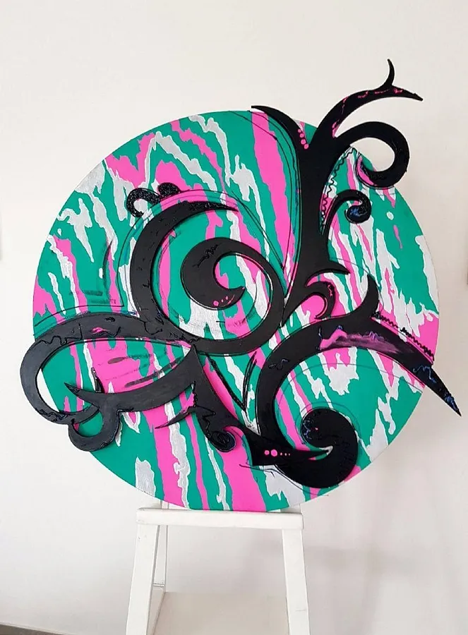 Image de Tree sprouts par Natalia Byrdina, taille : 70 × 70 cm, médium Painting, au prix de $945