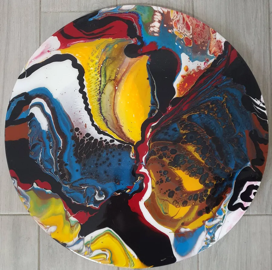 Image of Splash by Natalia Byrdina, size: 50 × 50 cm, made of Wood, Painting medium, priced at $696