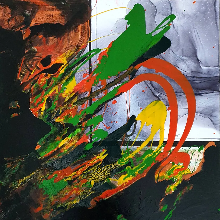 Obraz Foreboding quarrel autorstwa Natalia Byrdina, rozmiar: 90 × 90 cm, wykonany z Canvas, medium Painting, cena: $1020