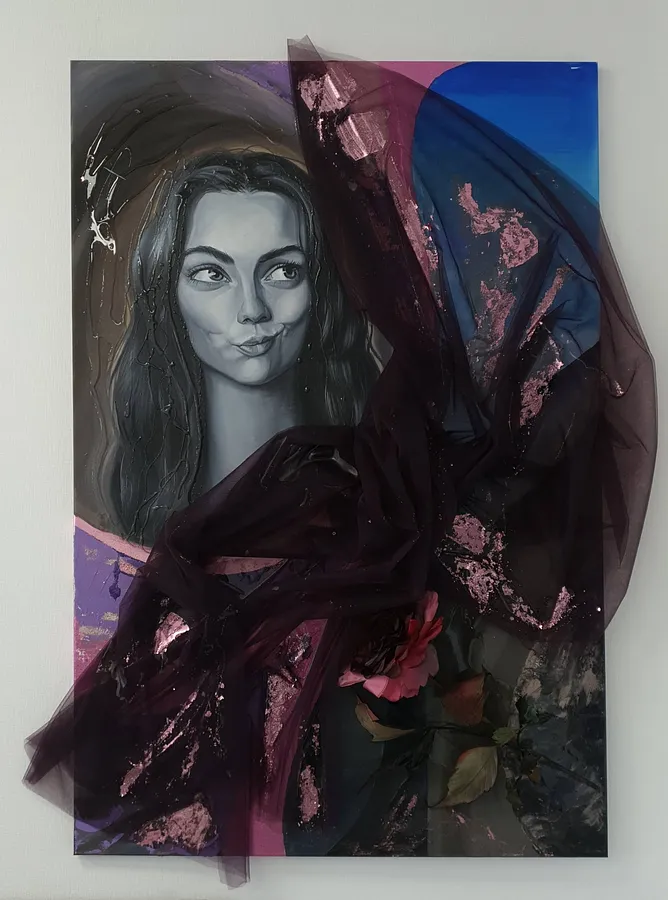 Imagen de Miss Coquetry de Natalia Byrdina, tamaño: 100 × 150 cm, hecho de Canvas, medio Painting, con un precio de $1598