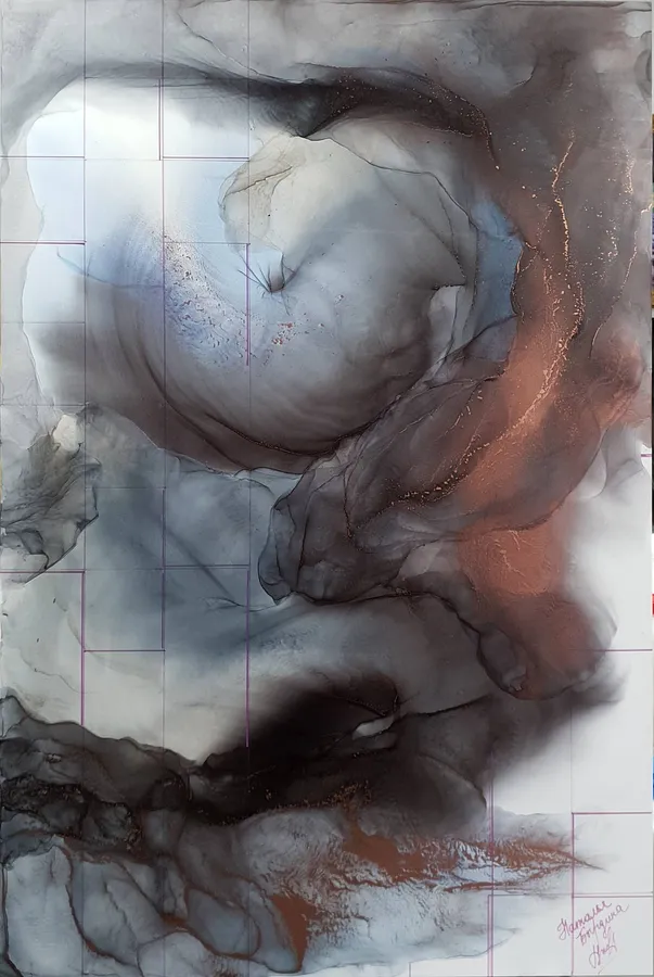Bild von Dead city. Bathroom. von Natalia Byrdina, Größe: 80 × 120 cm, Drawing Medium, zum Preis von $1870