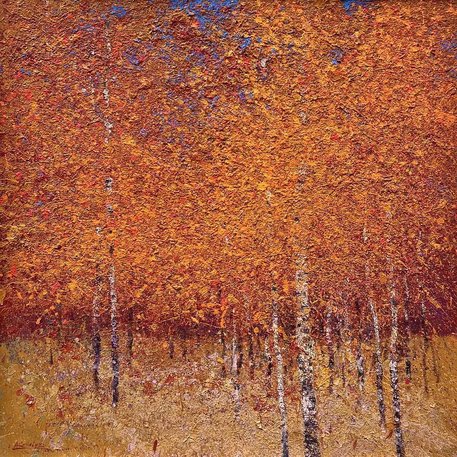 Obraz Autumn autorstwa Andrii Kovalyk, rozmiar: 70x70 cm , medium Original Artworks , część serii Sold