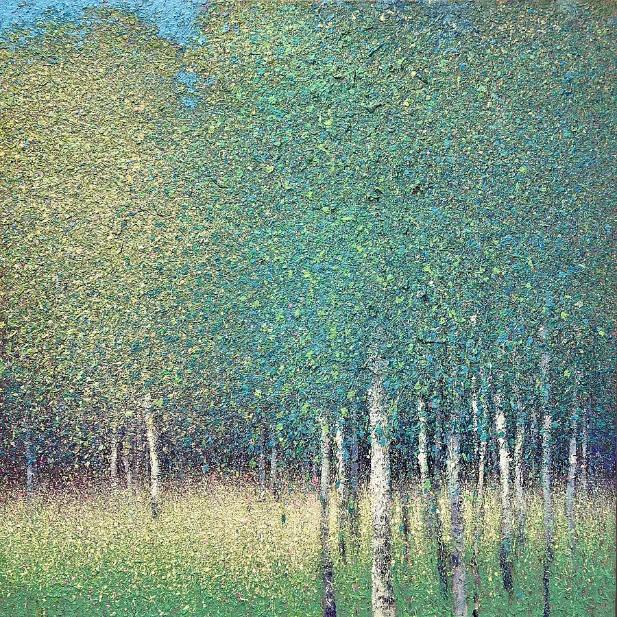 Imagen de Summer de Andrii Kovalyk, tamaño: 150x150 cm , hecho de Oil on canvas, medio Original Artworks , de Madrid, parte de la serie Inner Landscapes, con un precio de €7000