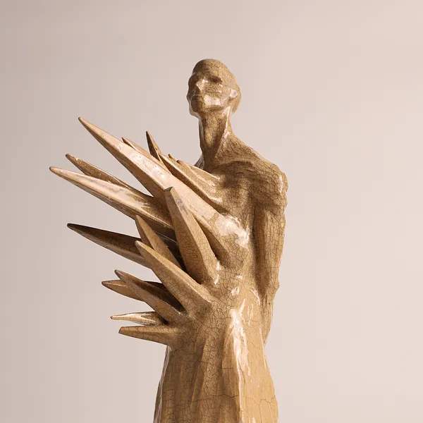 Imagen de Hug Me de VITALIY KRASUTSKIY, tamaño: H=43 cm, hecho de Шамотна глина, поливи, medio Escultura, de Львів, con un precio de €1800 (≈ 93,187 грн)