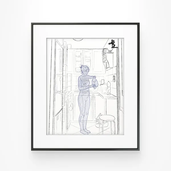 Image of її тут не було by Margo Vovchok, size: 29x42 cm, made of watercolour board, print  medium, from warsaw/ lviv, priced at $40