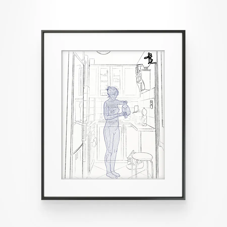 Obraz її тут і не було autorstwa Margo Vovchok, rozmiar: 30 x 40 cm, wykonany z print giclée , medium print , z Ukraine , cena: $40