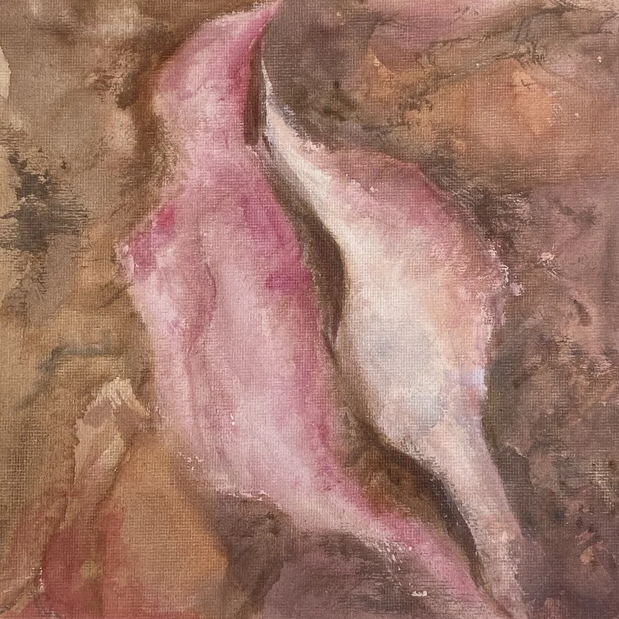 Imagen de A Soft Kiss de Вікторія Колесникова, tamaño: 21x21 cm, medio Живопис, con un precio de ₴2000