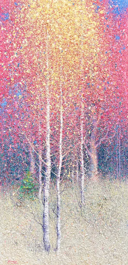 Immagine di Autumn Poetry di Andrii Kovalyk, medium: Original Artworks , serie: Inner Landscapes, prezzo: €4500
