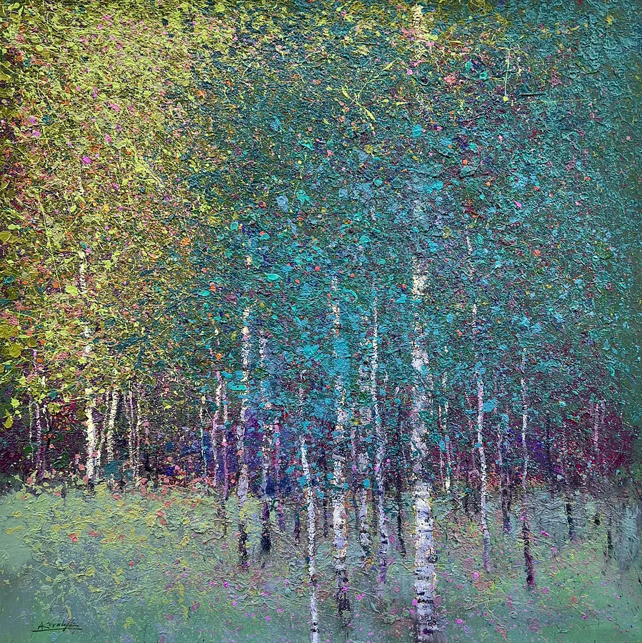 Immagine di Summer di Andrii Kovalyk, dimensioni: 70x70 cm , medium: Original Artworks , serie: Sold