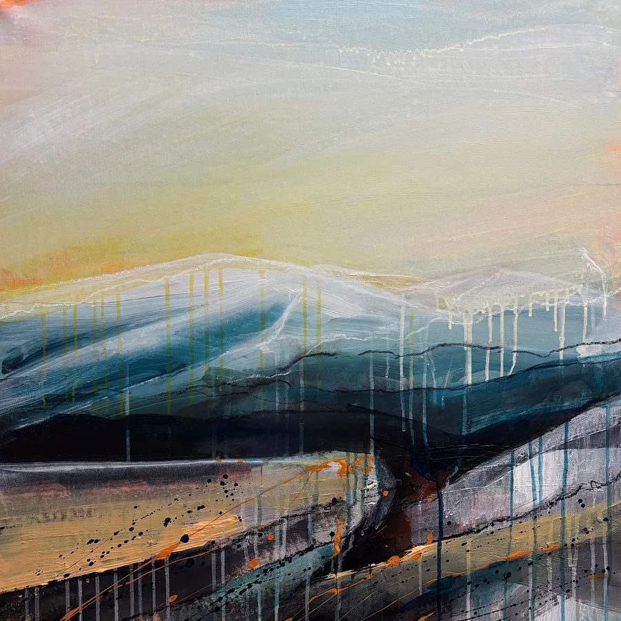 Imagen de New Stories / 5 de Helen Mount, tamaño: 60 × 60 × 2 cm, medio Painting