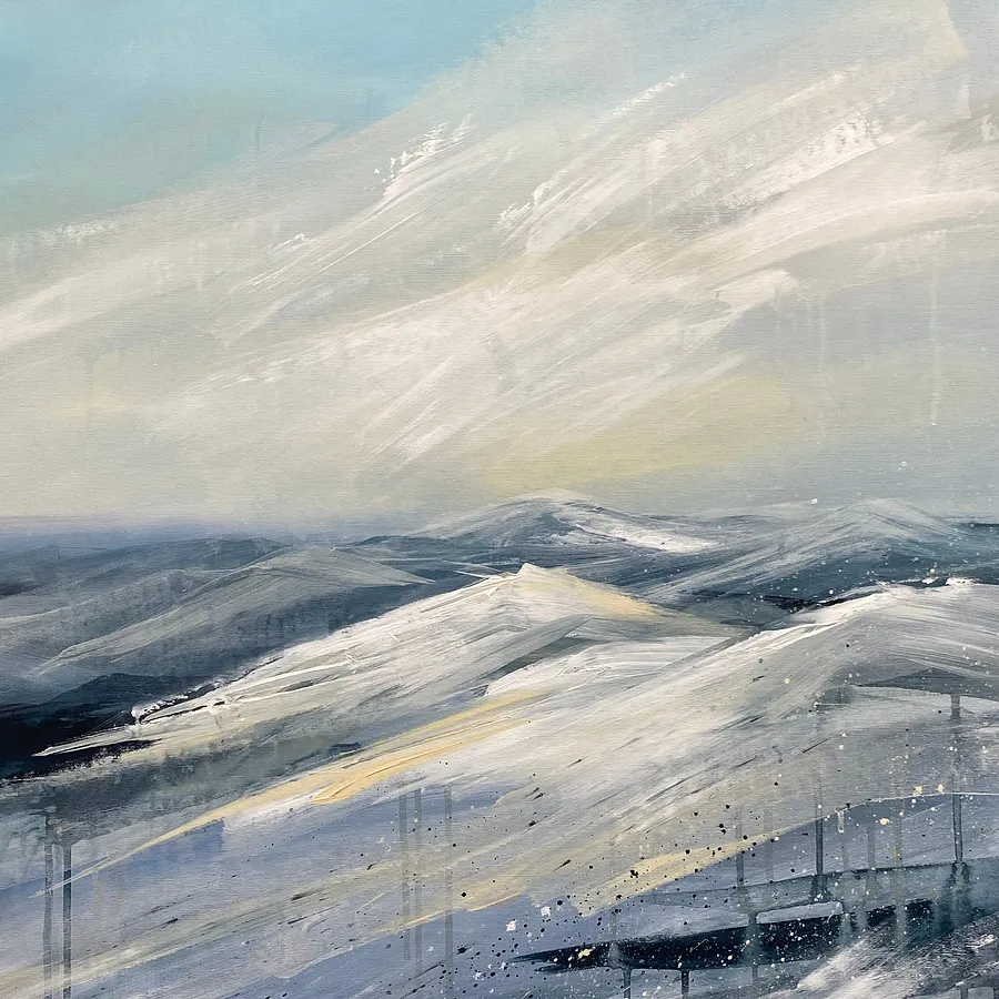 Immagine di Winter Journey di Helen Mount, dimensioni: 60 × 60 × 2 cm, medium: Painting