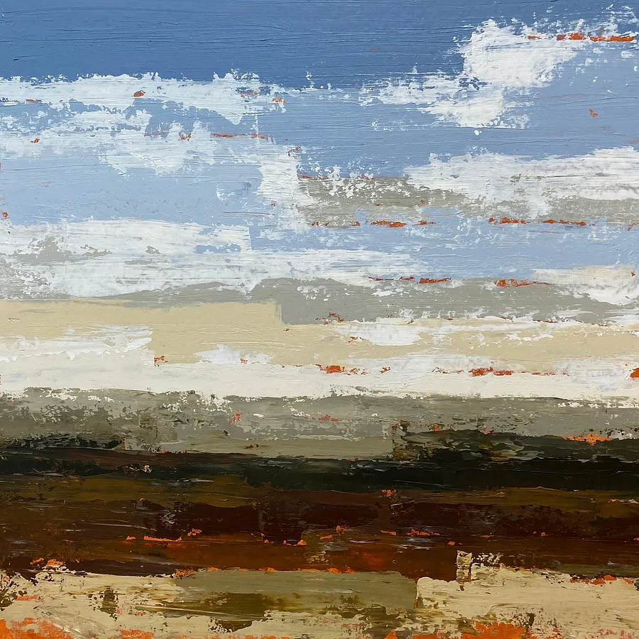 Immagine di Autumn Talks/6 di Helen Mount, dimensioni: 60 × 60 × 2 cm, medium: Painting