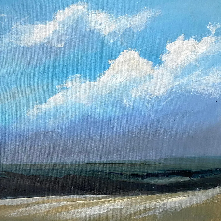 Imagen de Breathe Slowly/5 de Helen Mount, tamaño: 40 × 40 × 2 cm, hecho de oil on canvas, medio Painting