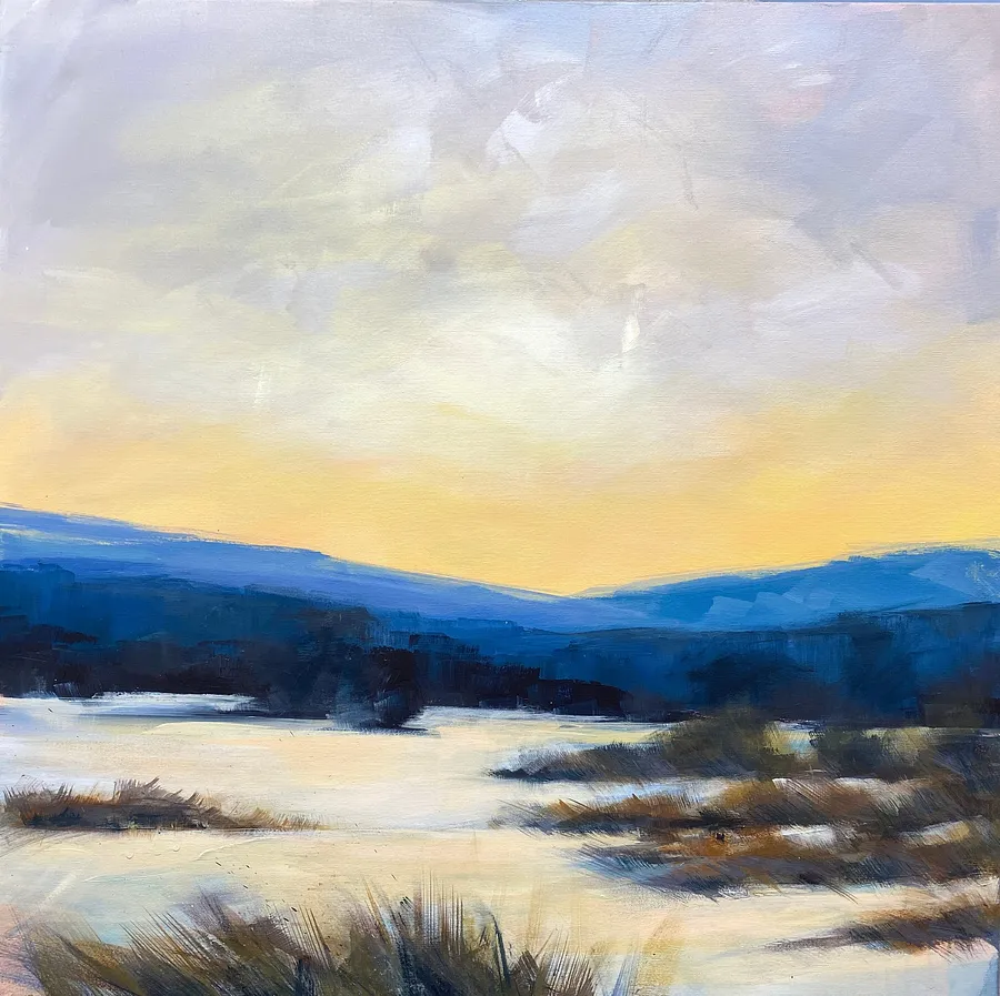 Immagine di The Melting Day di Helen Mount, dimensioni: 80 × 80 × 2 cm, medium: Painting