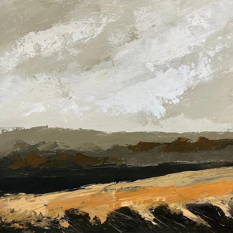 Immagine di Autumn Talks/3 di Helen Mount, dimensioni: 40 × 40 × 2 cm, medium: Painting