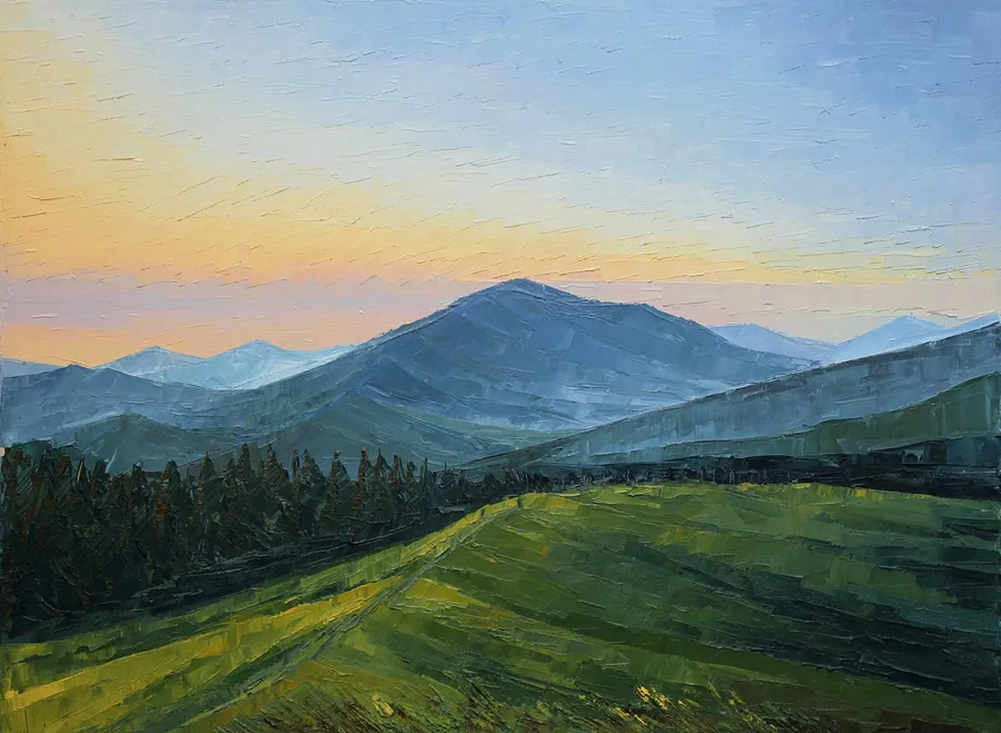 Immagine di Dawn on Kukula di Helen Mount, dimensioni: 80 × 60 cm, medium: Painting, prezzo: $1110 (≈ 49.729 грн)