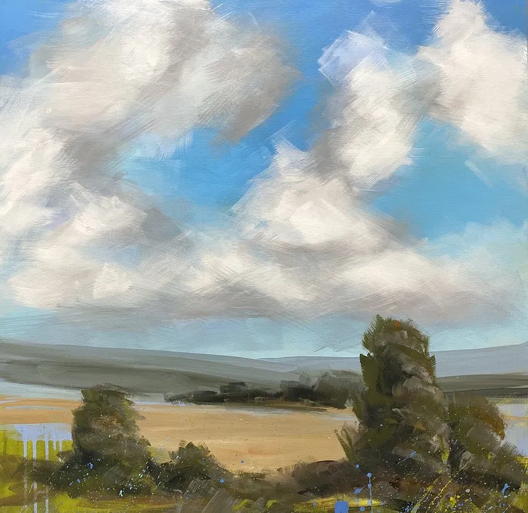 Bild von Dance of Clouds von Helen Mount, Painting Medium