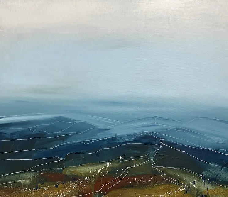 Image of New Stories/3 by Helen Mount, made of oil on canvas, Painting medium