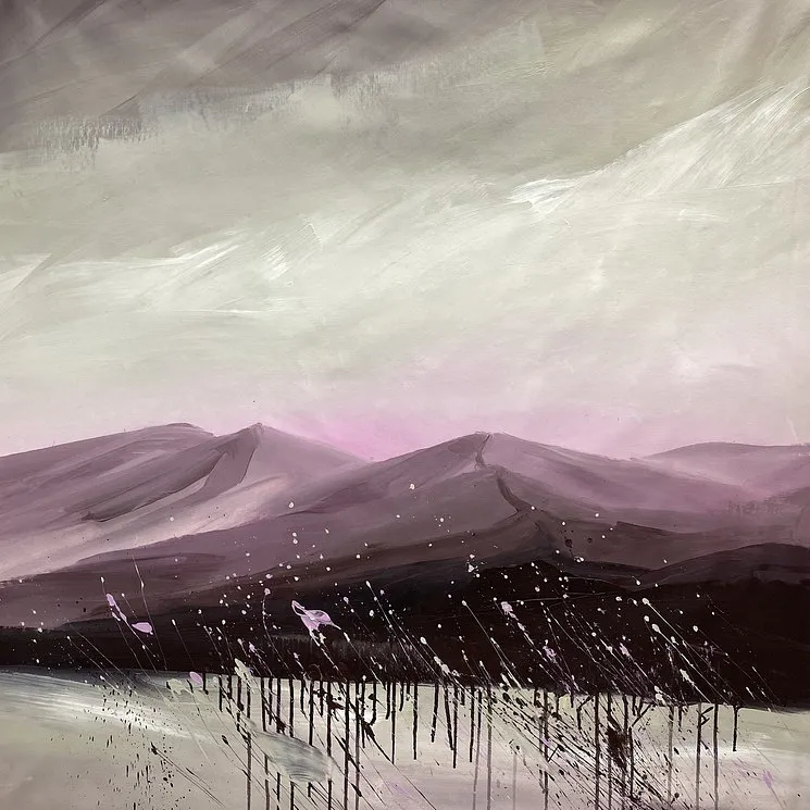 Immagine di Purple Echo di Helen Mount, medium: Painting
