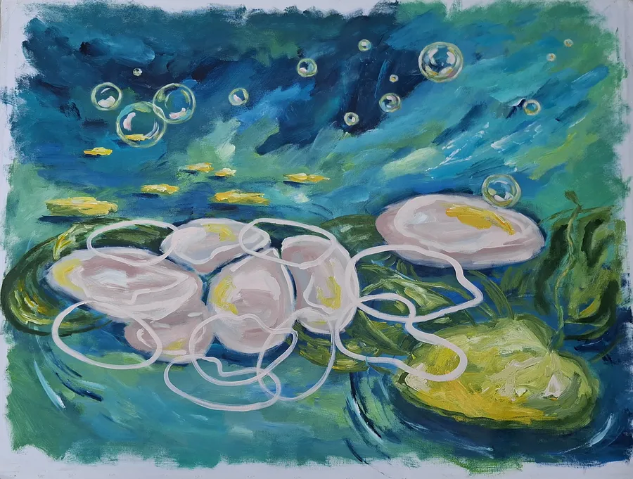 Image of Here we are by Daria Habich, size: 120x90 cm, Живопис medium, priced at €1590