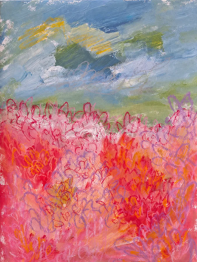 Image de Salt Bloom par Daria Habich, taille : 29.7 × 42 cm., médium Mixed media on paper, faisant partie de la série Salt & Sun, au prix de €190