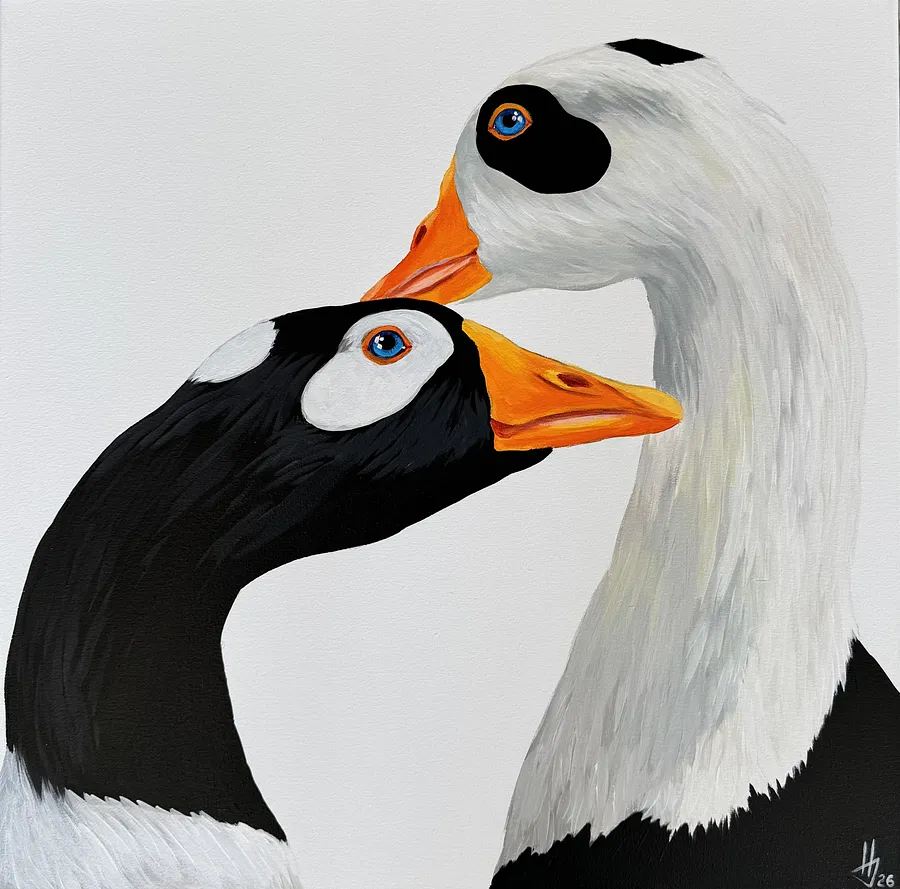Image de Yin-Yang par Ivanka Nechyporyk, taille : 50x50cm, médium Peinture, au prix de $600