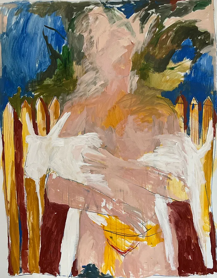Image of Goat  by Notuko , size: 140x180, made of acrylick on canvas , Graphics medium, from Rivne , priced at €3000