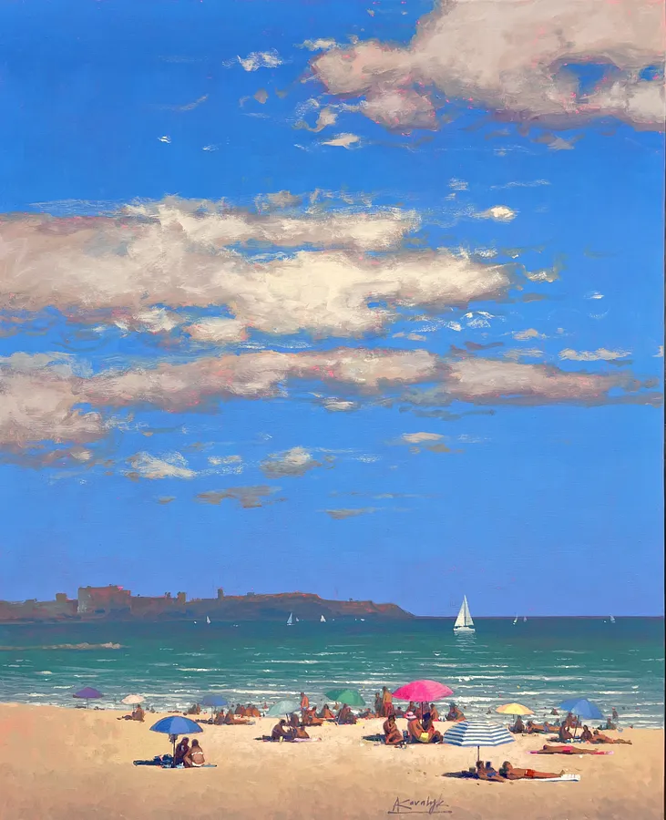 Image de A Joyful Summer Day par Andrii Kovalyk, taille : 100x81 cm , médium Original Artworks , faisant partie de la série Summer Memories Series , au prix de €2500